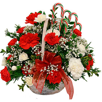 Christmas Flower Basket