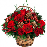 Holiday Flower Basket